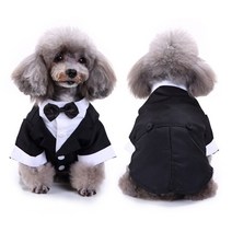 강아지 블랙 턱시도 정장 슈트 자켓 고양이 애견 (블랙/블루)
