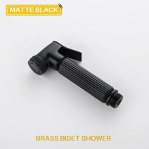 월풀욕조 스파 히노끼 여러 가지 빛깔의 황동 화장실 분무기 비데 위생 단일 냉수 수도꼭지 스프레이 건 핸드 샤워 욕실 하드웨어 액세서리, Black Sprayer only B