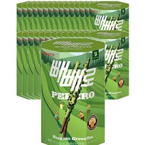 롯데 Pepero 녹차 빼빼로 하남그린티 운동회 초등학생 편의점 간식 탕비실 사무실 등산 막대과자 132g, 30개