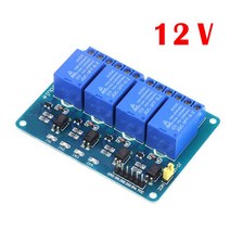전기릴레이 Arduino Raspberry pi에 사용되는 포토 커플러가있는 5V/12V 1 2 4 채널 릴레이 모듈, 06 4 Channel 12V