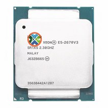 제온 CPU E5-2670V3 SR1XS X99 2.30GHZ 30M 12 코어 E5 2670 E5-2670 V3 LGA2011-3 프로세서 2670V3, 한개옵션0