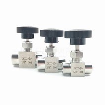보일러배관 보일러밸브 1/8 "1/4" 3/8 BSP 동등 암나사 SS 304 스테인레스 스틸 유량 제어 차단, 03 3/8