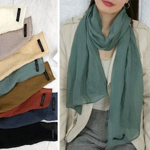 이로스데코 봄 가을 단색 컬러 롱 스카프 (에디 8컬러)