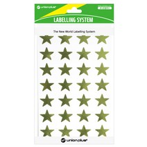 [D1-8809205091774] [유니온플러스 unionplus] 별스티커(315-3/금색) UL-315-3GD 17*17mm 1개