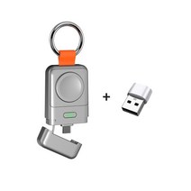 애플워치보조배터리 자기 충전기 for apple watch 2 1400mah power, x27 회색 USB