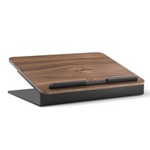 우드CESSIES -노트북 랩탑 스탠드 우드 10-16 인치 맥북 인체공학 데스크 Made of American Real (오크), Walnut