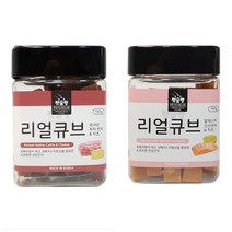 펫슐랭 리얼큐브 180g 한우 알레스카 연어 l 강아지 간식, 소고기