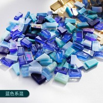 유리공예 스테인드글라스 DIY 모자이크 조각 불규칙한 모양의 수제 중립 도자기 크리스탈 유리 돌 껍질 혼, 05 like the pic_01 0.25KG