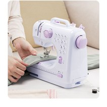 재봉틀 미니 가정용 소형 전기 핸드 오버로크 미싱 재봉기 제봉틀, C