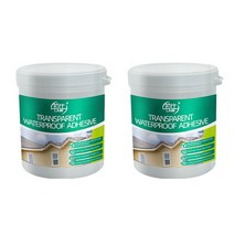 투명 방수 본드 방수/내열 효과가 뛰어난 투명 방수 본드600g, 600g, 2개