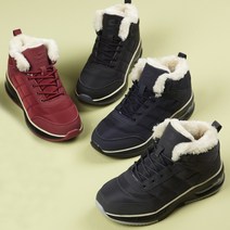 여성 발볼넓은 경량 방한화 털운동화 하이탑 신발