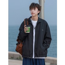 봄재킷 가디건 서해안 코치 재킷 일본 시티 보이 남성 봄 가을 스탠드 칼라 빈티지 야구 유니폼