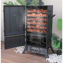 업소용 대형 훈연 바베큐 그릴 야외 훈제 치킨 통삼겹, 숯불 훈제 세트 2