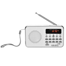 휴대용 효도라디오 (에서 선박 us) hifi 휴대용 미니 라디오 스테레오 사운드 MP3 음악 플레이어 TF 카드 A, 01 WHITE