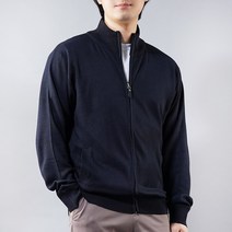 남자 보온 니트 터틀넥 집업 기본 가디건