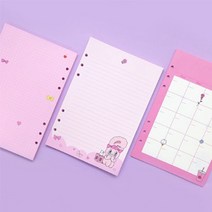 에스더버니 6공 A6 다이어리 속지 리필, 먼슬리