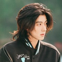 남성 가발 통 숭어 머리 남자 숏 기무라 타쿠야 같은 스타일 중간 늑대 꼬리 세트 일본 잘 생긴 성격 전체 헤드 기어, [03] 다크 브라운 + 헤어네트