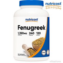 뉴트리코스트 페뉴그릭 호로파 추출물 1350mg 240정 Fenugreek