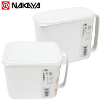 일본 나카야 손잡이 직사각 밀폐용기 1300ml (보관용기 된장통 양념통 시리얼 재료보관통, 800ml-K589