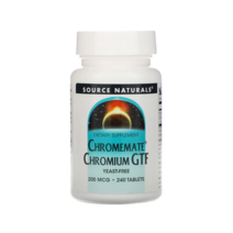 소스 내추럴스 chromemate Chromium GTF 200mcg 240정 크롬 폴리니코티네이트