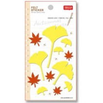 핸디몰 펠트스티커모음(동식물 곤충모음), (은행잎/단풍잎)744