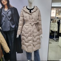 [뉴코아_에이비에프지] Abfz DP01 벨티드 후드 덕다운 롱 패딩 AFW4GD01K