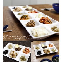 6 파트. 합리적인 6칸 접시 4칸 나눔접시~ (가정에서 사용하기 너무 좋아요 이어서 붙여 놓으면 멋진 뷔페식 식탁 완성), 1개