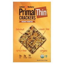 Julian Bakery Primal Thin Crackers Organic Parmesan 8.4 oz (238 g), One Color, One Size