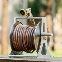 물 호스 벽설치 벽걸이 워터릴 베란다 마당 세차, G1 스테인레스 스틸30m 세트 샤워 물총