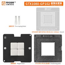 Amaoe-심기 주석 플랫폼 RX5700XT RX6600TX RTX2060 GPU 그래픽 카드 칩용 BGA 리볼링 스텐실, 02 GTX1080 GP102