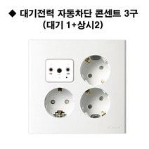 진흥전기 대기전력 자동차단 콘센트 3구, 1개