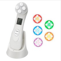 5 In1 RF EMS Electroporation Led 광자 빛 치료 아름다움 장치 안티 에이징 얼굴 리프팅 강화 눈 케어 마사지, [01] with box White
