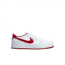 [정품] (GS) 조던 1 레트로 로우 화이트 바시티 레드 Jordan Retro Low White Varsity Red