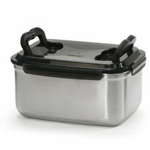 키친아트 김치통 스텐 밀폐용기 냉장고 반찬통 12L, 단품