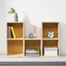 선율 원목 공간 박스 코팅 간편 DIY 수납장 3단, 내추럴