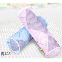 매쉬원 3D Mesh 매쉬원 목베개 MC-108 핑크 블루 37x11cm 숙면 베게 기능성 친환경 사계절 목베개 목쿠션 C자 커브 숨쉬는 메쉬 통풍매트 손세탁 효과 추천