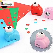 SBAKN 귀여운 디자인 모양 미니 펀칭기 눈꽃 디자인펀칭기 펀치, 별