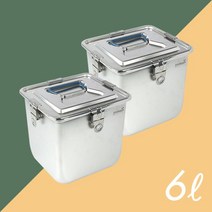 그린킵스 올스텐밀폐용기 김치통 6L SSL x 2개, 단품