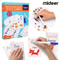 마니싸니 미디어 쓰고지우는 활동카드 연산 (MD1034) 학습보드/보드판/그림판/보드/장난감