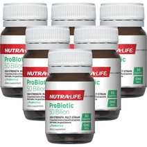 뉴트라라이프(Nutra-Life) 뉴트라라이프 프로바이오틱 500억 30베지캡슐 X 6개, 180캡슐, 1세트