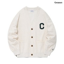커버낫 가디건 C 로고 스웻 카디건 오트밀