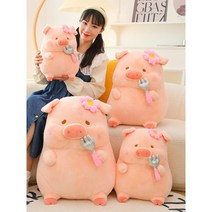 핑크 귀여운 돼지인형 뚱뚱한 봉제 부드러운 애착 인형 쿠션, 01.A, 65cm