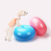 1+1 도넛 강아지 짐볼 애견짐볼 슬개골탈구예방 펫스쿼트, 1+1 핑크