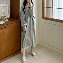 [수키] 루즈핏 이탈리안카라 무지면원피스 1113528