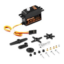 RC카 부품 DSpower-25G 디지털 서보 메탈 기어 방수 모터 144001 12428 12423 mn99s mn86 1/12 RC 자동차 헬리콥터 비행기 보트, [03] 2KG Plastic with Arm