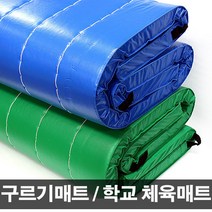 국내산 체육관매트 구르기매트 (120cm x 240cm x 6cm), 그린 (120cm x 240cm x 6cm)