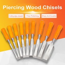 목공구 목공연장 DYI 전문가용 나무 치즐 강철 목공 커터 조각 DIY 목수 도구 플랫 셔블 핸드 툴 세트, 03 12mm