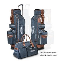 마사와혼마 경량 바퀴형 남성용 골프백세트 (RH-201CB/RH-201BB) 국내산, 그레이