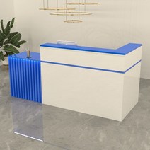 인포메이션 데스크 템바보드 프런트 데스크 리셉션, 블루 (왼쪽)