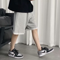 남자 여름 스트릿 냉장고 통큰 카고 편한 6부 배기 오버핏 항아리 와이드 츄리닝 반바지